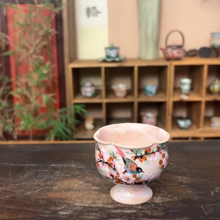 柴烧纯手工手绘陶瓷