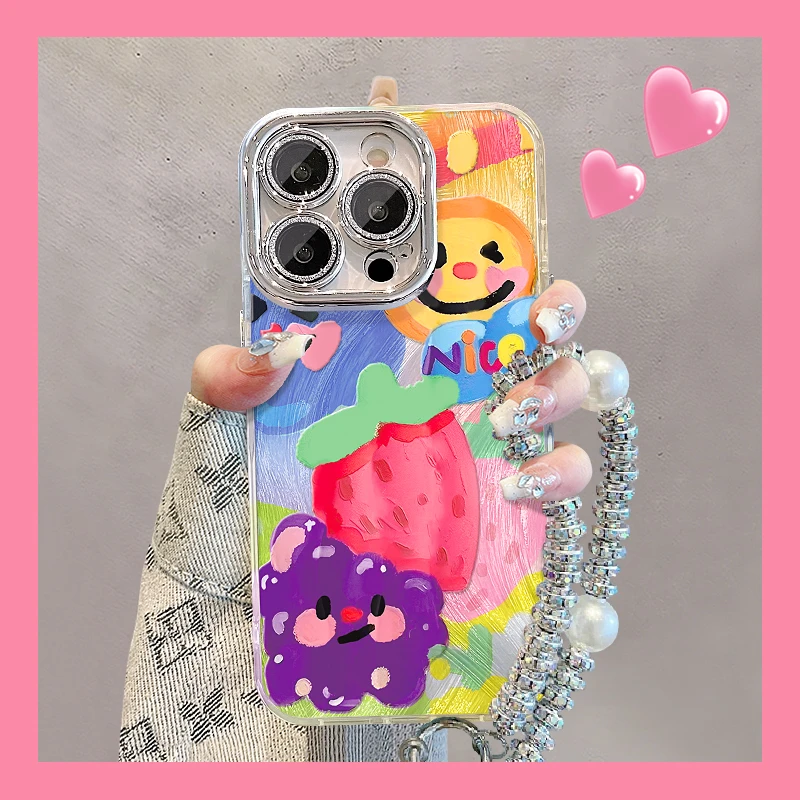 油画云朵星星适用苹果15华为vivo/oppo小米iPhone精孔羽纱手机壳