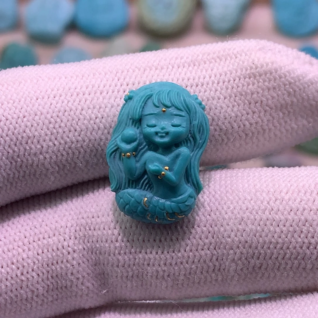 绿松石珠宝奇石未镶嵌