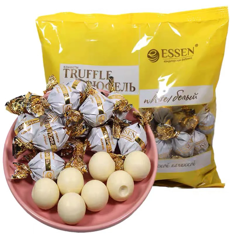 俄罗斯原装进口唯臻农场松露白巧克力糖
