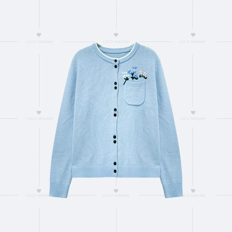 NIUNIU ·T-035  100山羊绒针织休闲百搭长袖毛衣