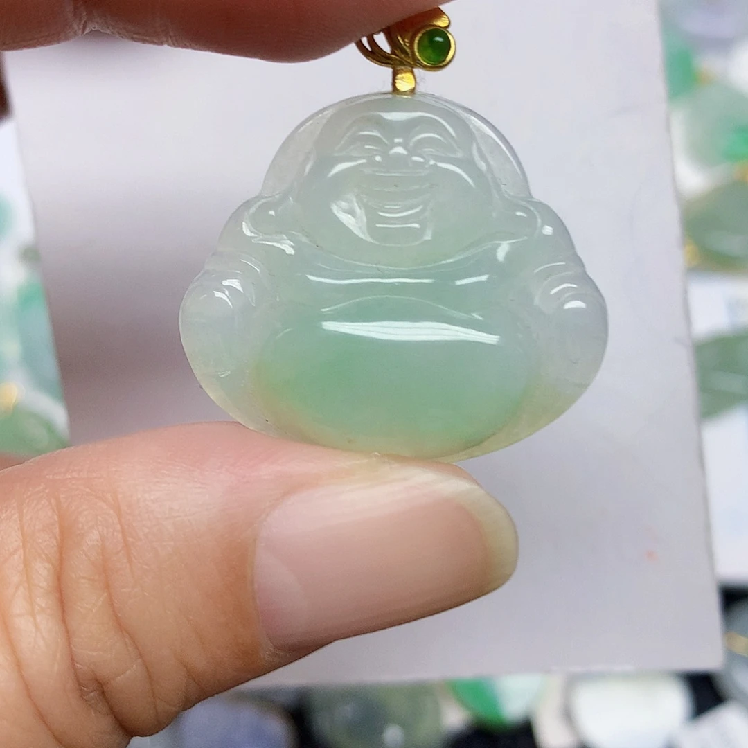 翡翠未镶嵌颈饰357789