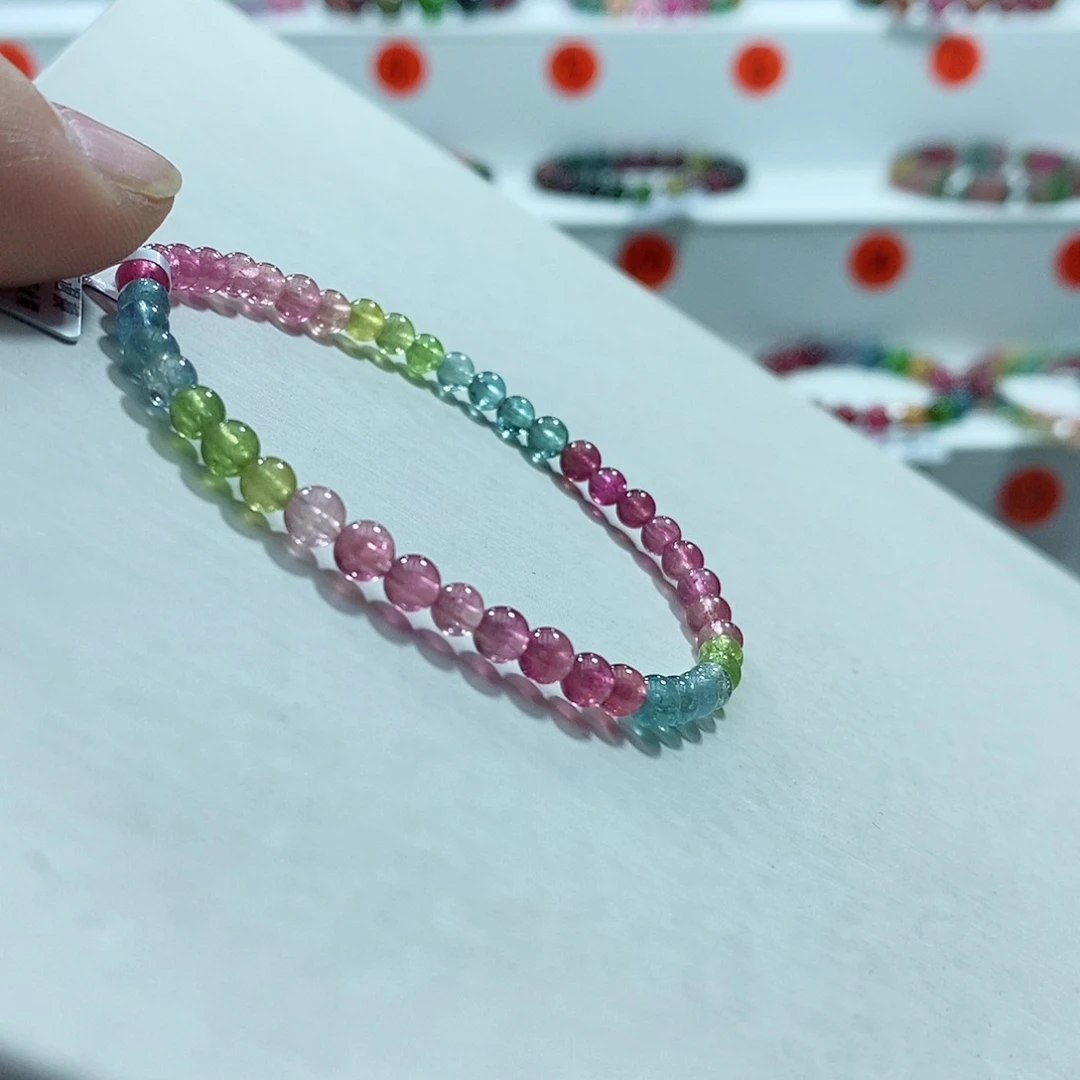 碧玺手链未镶嵌多样性发一条