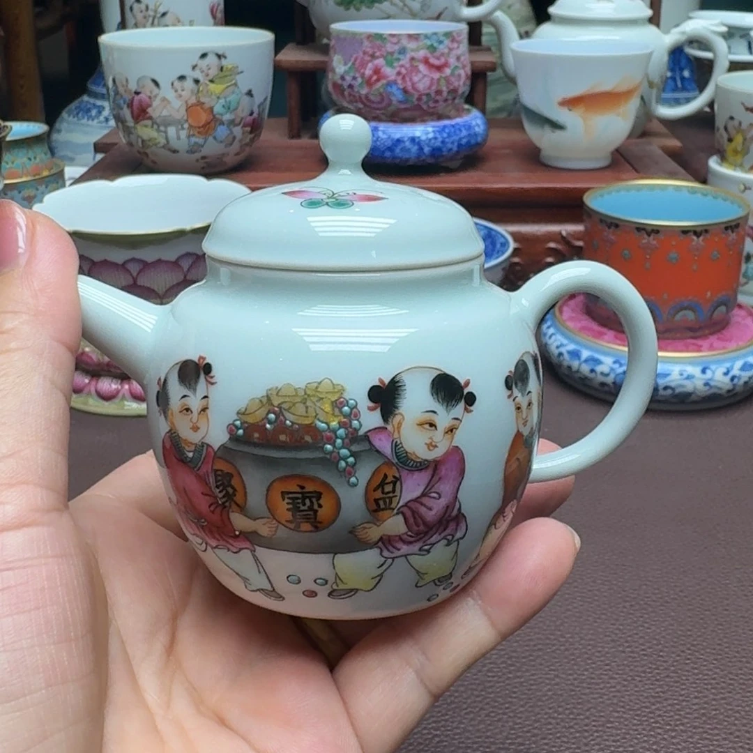 瓷片景德镇仿古手工制作精品展示