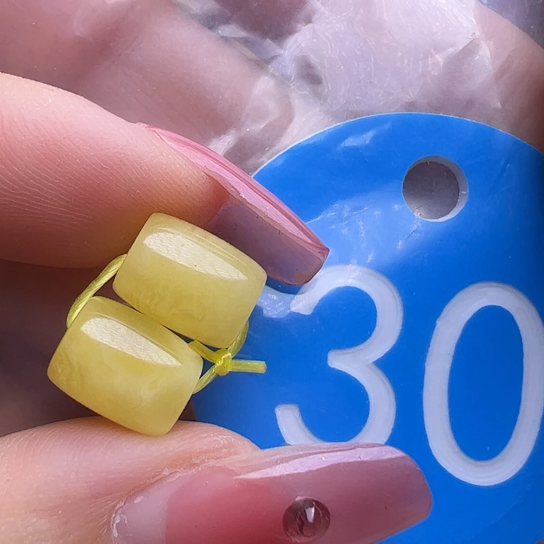 蜜蜡未镶嵌珠宝奇石7mm桶珠