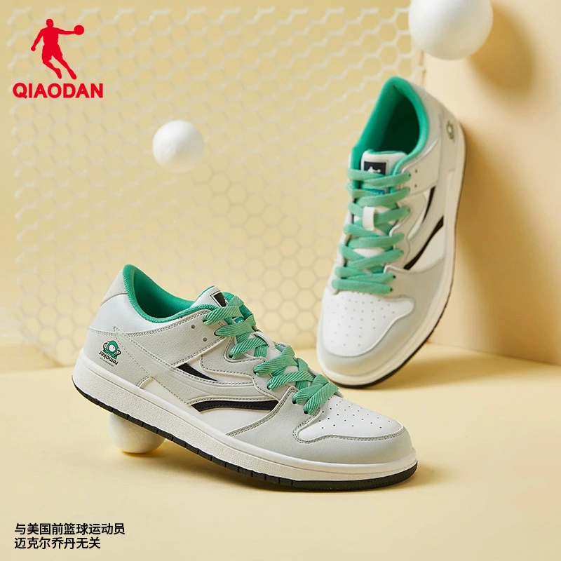 乔丹板鞋男女2025秋季复古经典拼接撞色休闲情侣运动鞋绿色男鞋