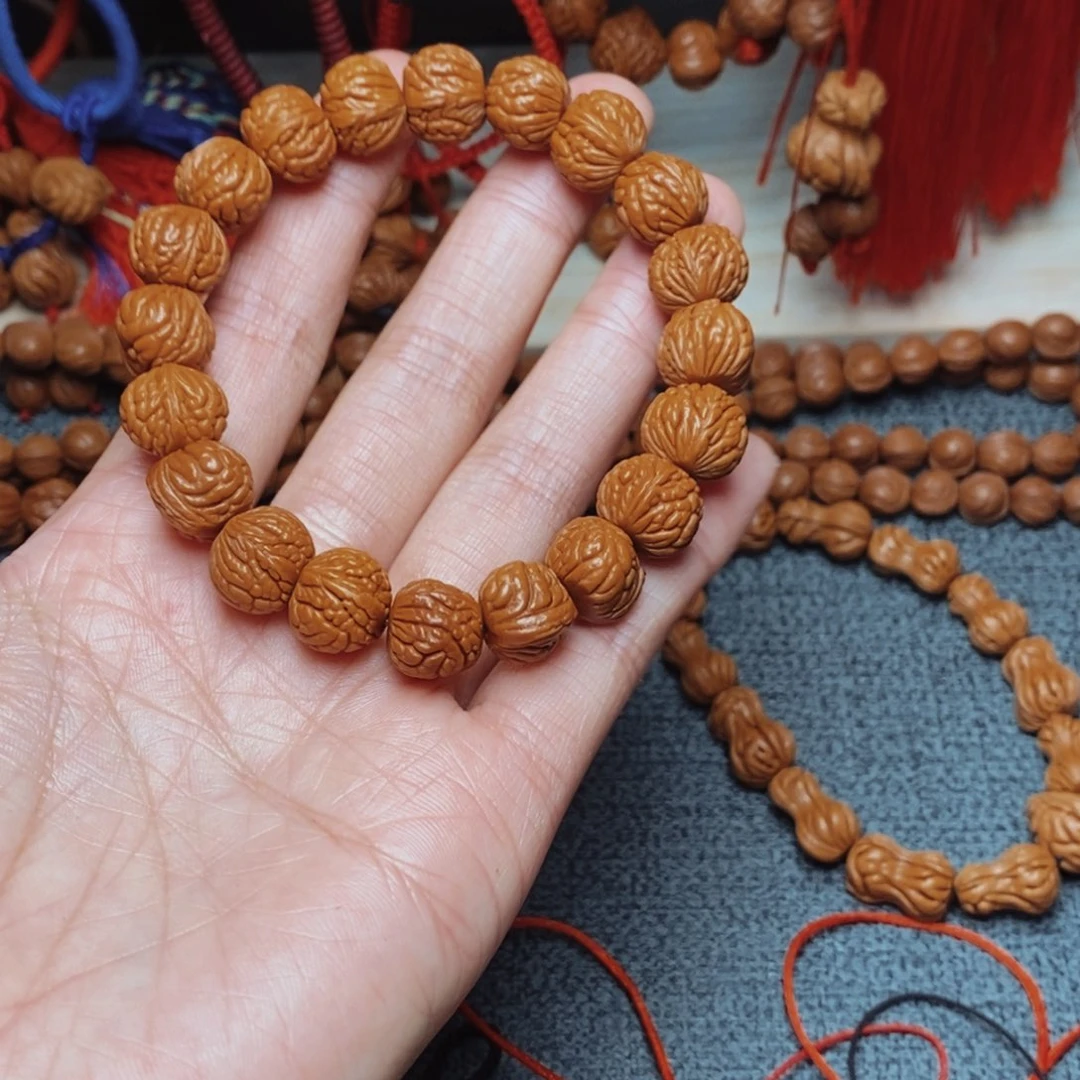 吊坠桃核桃枭手串1