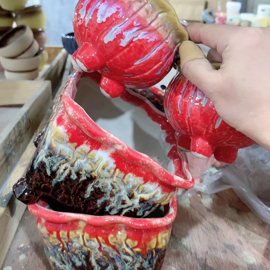 陶瓷陶瓷多肉花盆特价