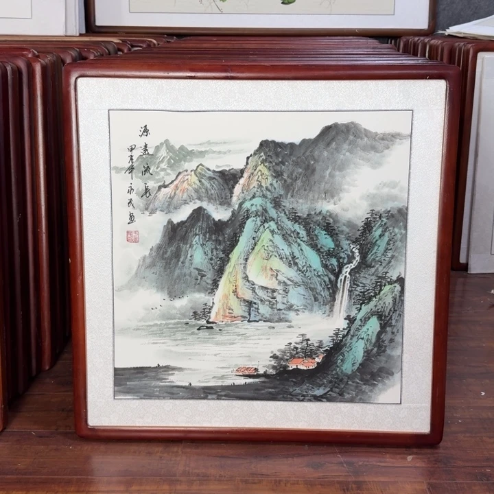 国画带框尺寸63*63厘米