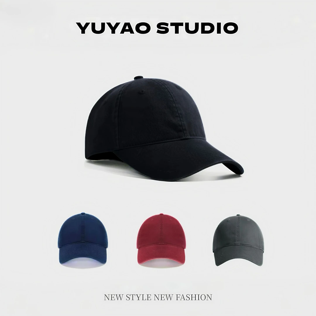 【秋冬轻奢光版】纯色软顶经典棒球帽加深碳素棉舒适百搭休闲日常款