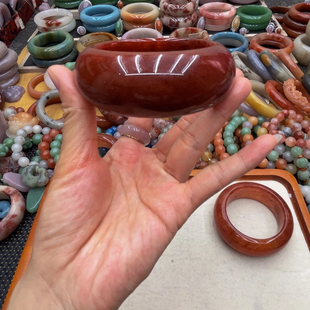 石英岩玉未镶嵌圈口60