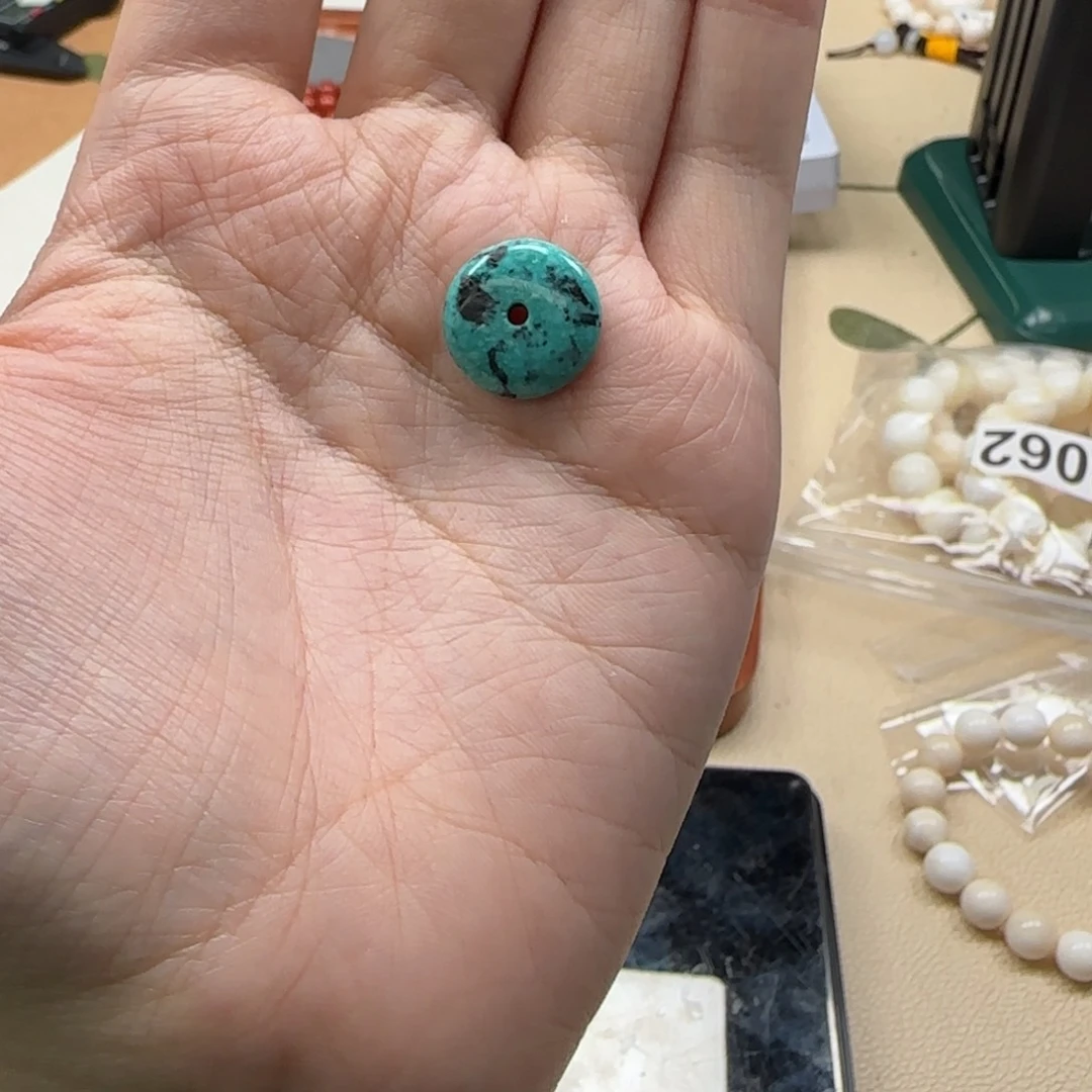 白玉菩提手串绿色3742