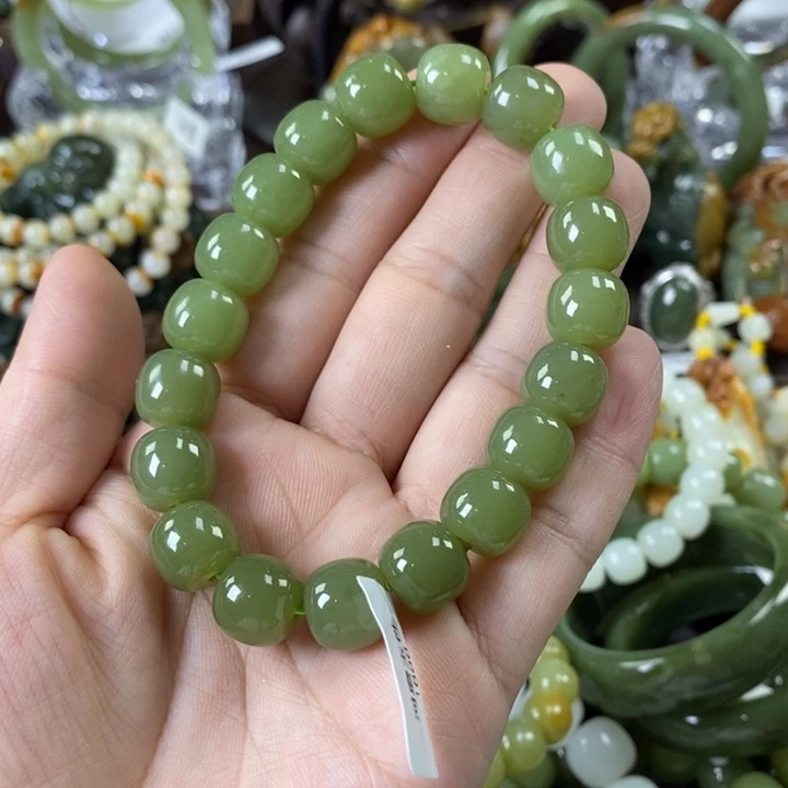 透闪石质玉手串未镶嵌孟*蜓