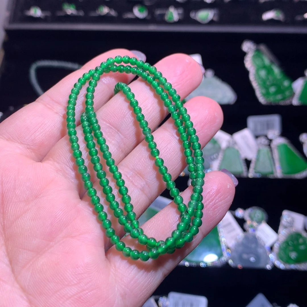 【闪购商品】翡翠银S925镶嵌颈饰天然翡翠