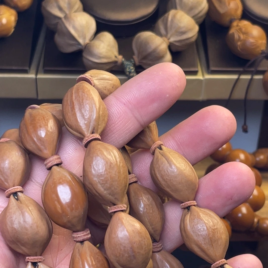 橄榄核手串/手链1.5小铁盒 微紫皮