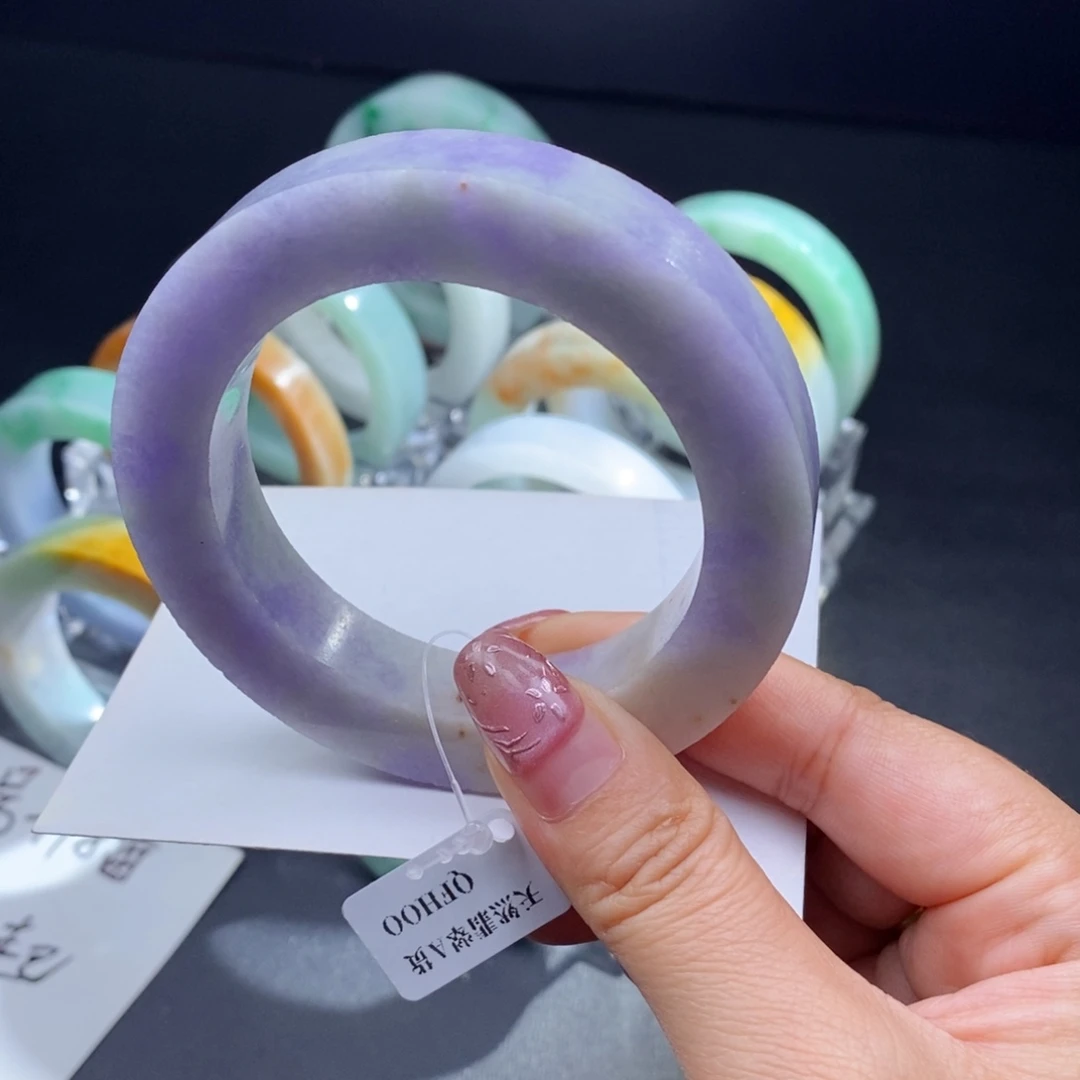 定制翡翠未镶嵌翡翠手镯57-64