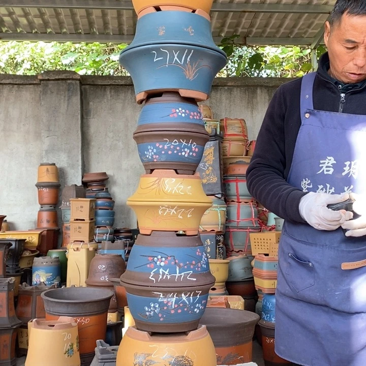 紫砂花盆紫砂花盆