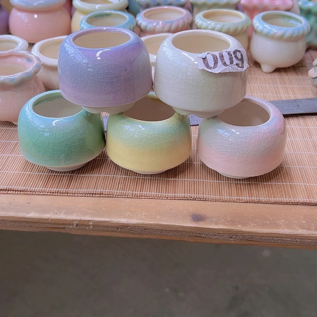 红陶陶瓷花盆满12包邮