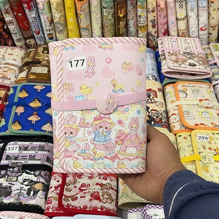 布艺存钱本a6三环一个