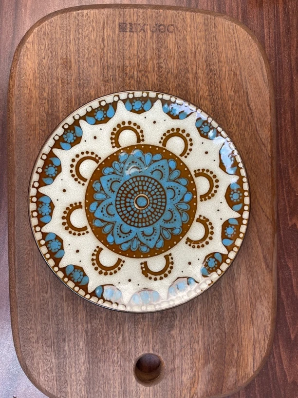 142波西米亚风复古家用8寸菜盘