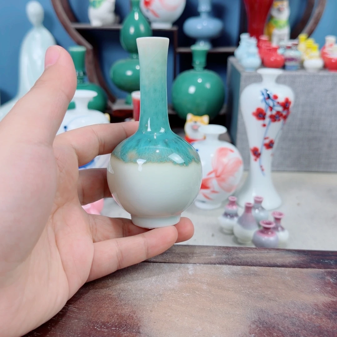 陶瓷手工小花器摆件