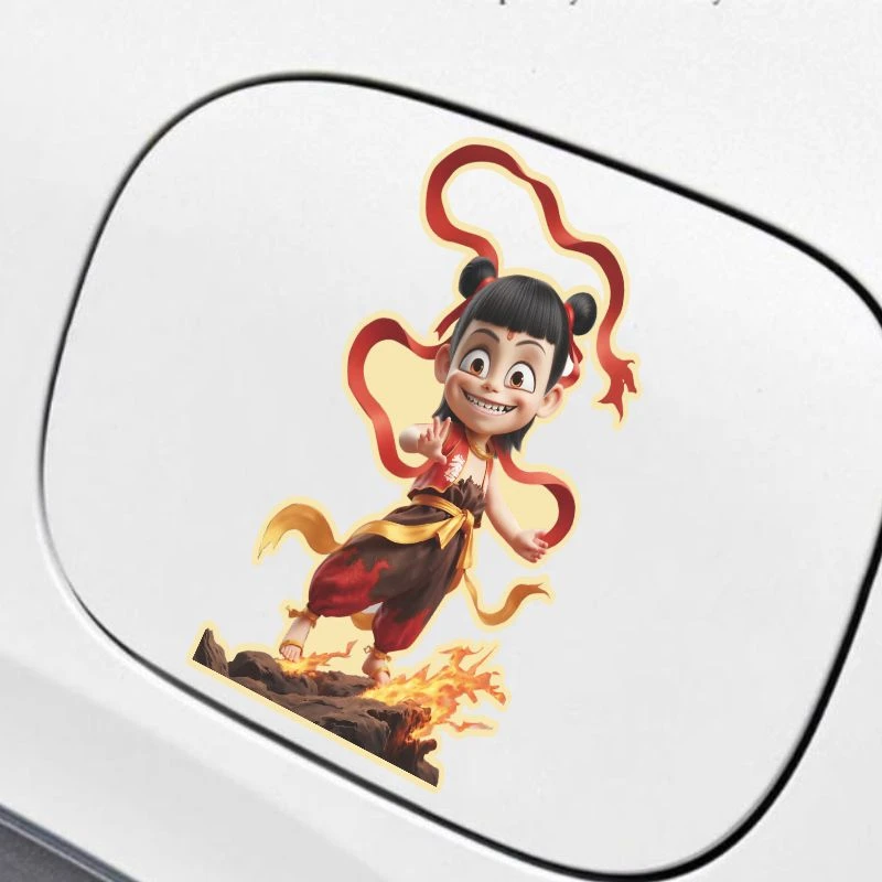 哪吒之魔童闹海人物贴纸汽车电动车摩托车行李箱电脑卡通防水贴画