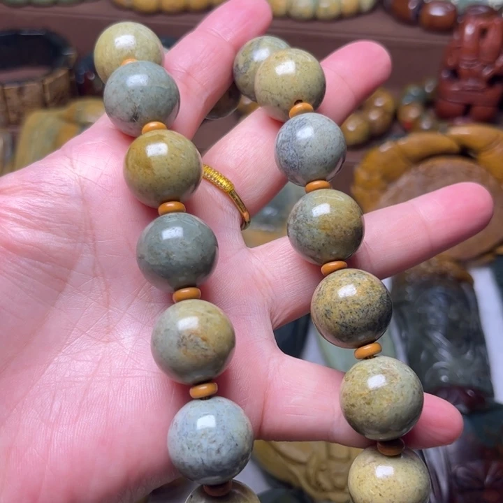 未镶嵌岫岩河磨玉（透闪石质玉）珠宝奇石