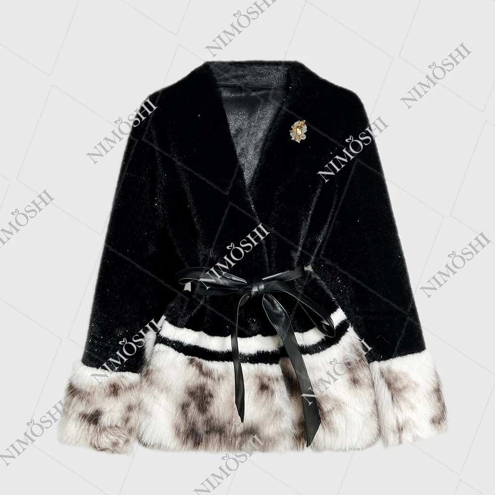 【莎总专属】欧秋冬新款轻奢气质亮丝时尚宽松外套女 L5079