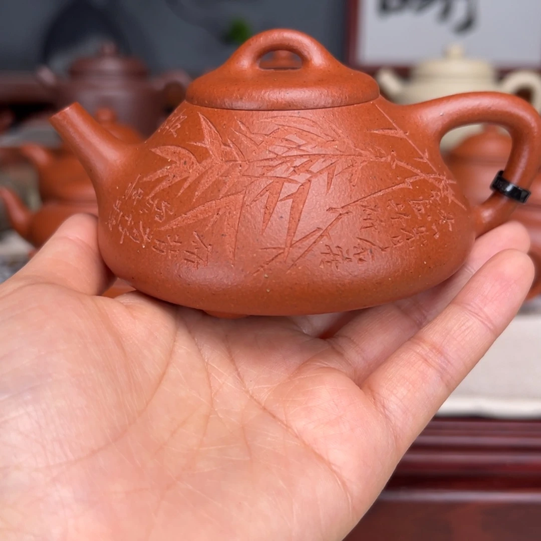 茶壶紫砂宝山红泥200