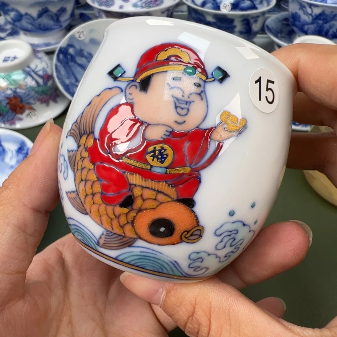 陶瓷景德镇纯手工纯手绘茶具木木15