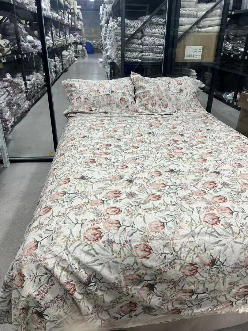 罗布麻印染帝王花被套200*230（BT0036）