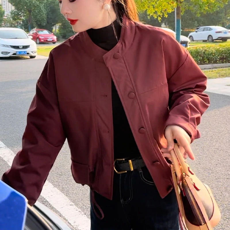 加厚棉服外套女短款2025秋冬季新款减龄休闲保暖夹克棉衣