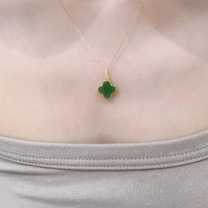 石英岩玉合金颈饰