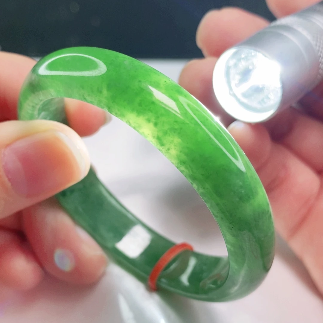 未镶嵌手镯翡翠51.8圈口贵妃完整