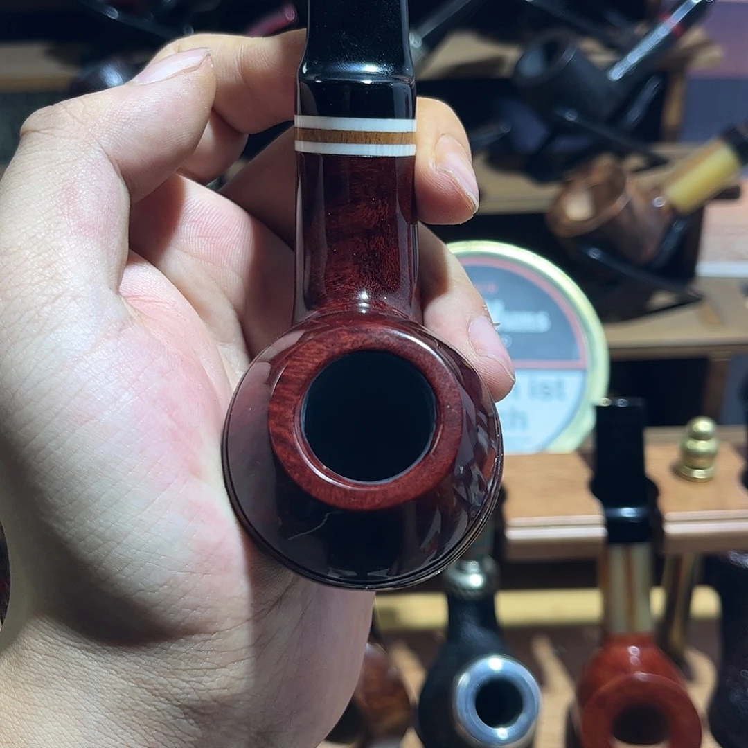 石楠木手工牛头烟斗