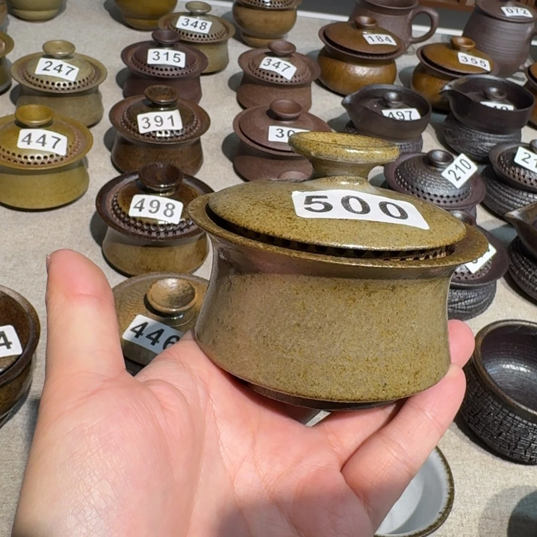 粗瓷茶具素色盖碗