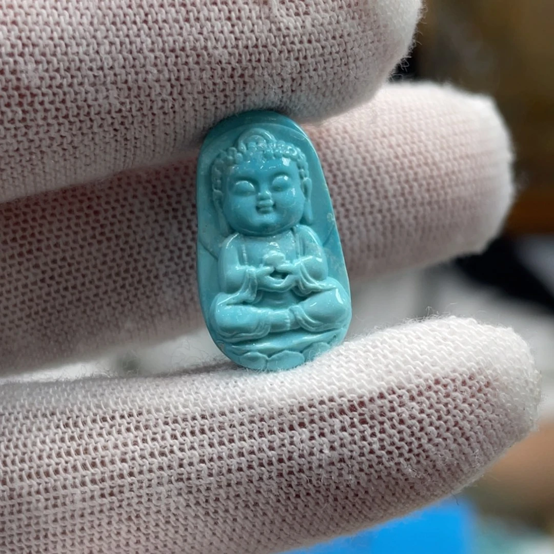 绿松石未镶嵌挂件