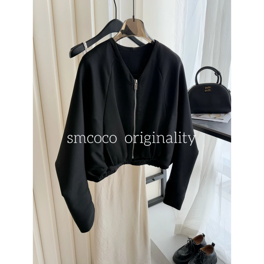 【重磅新款】时尚休闲秋季运动宽松设计感气质百搭女士长袖外套2379