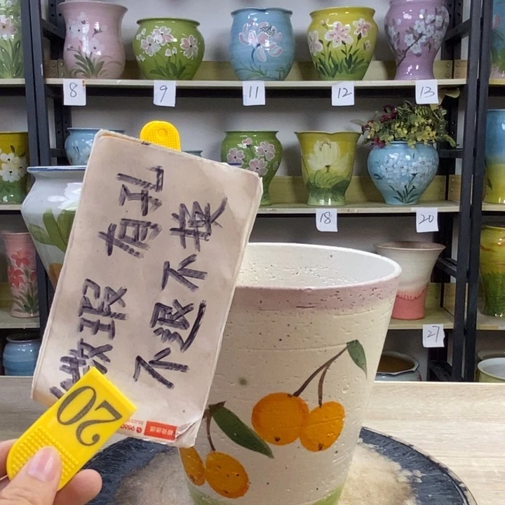 景德镇高温陶瓷花盆