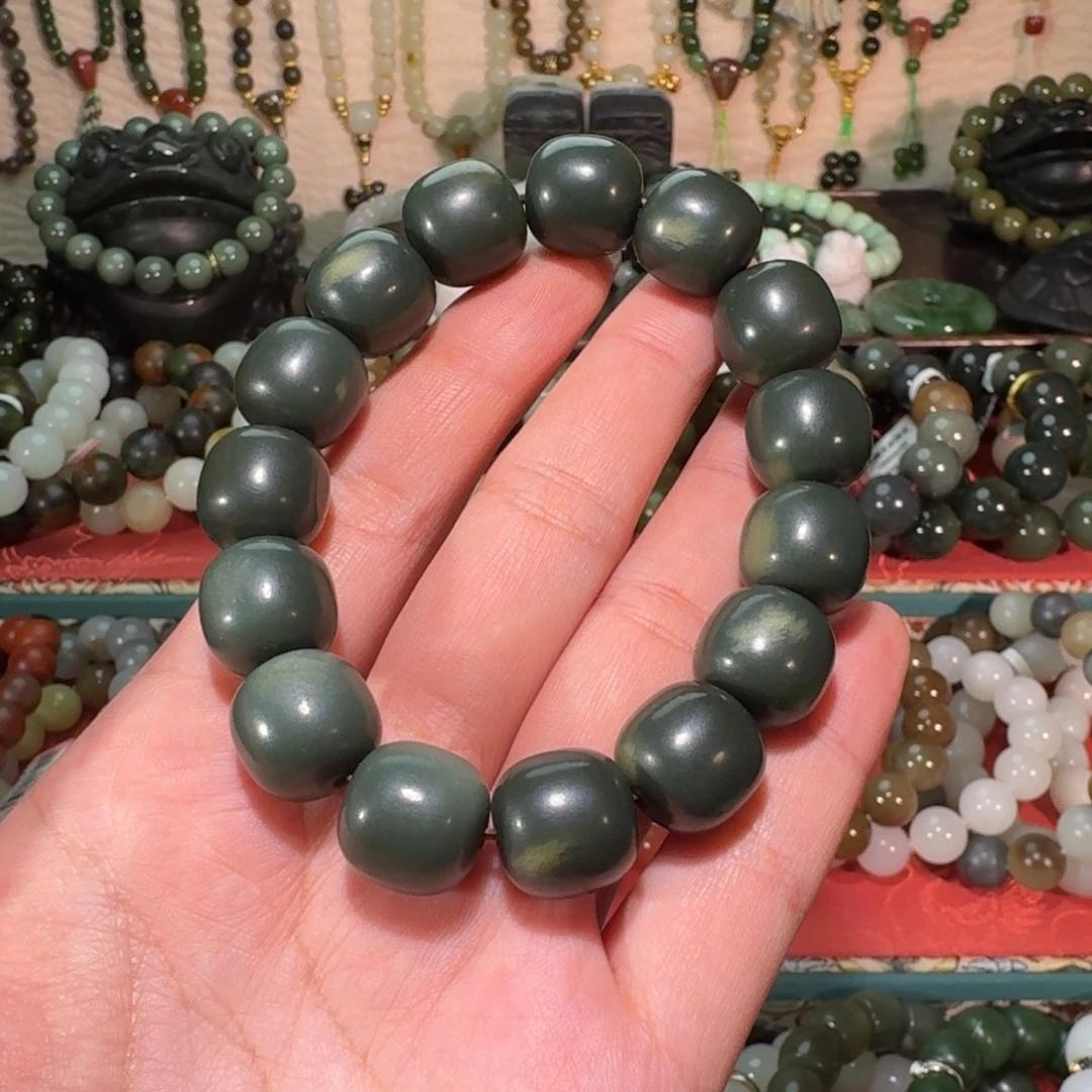 和田玉未镶嵌手链