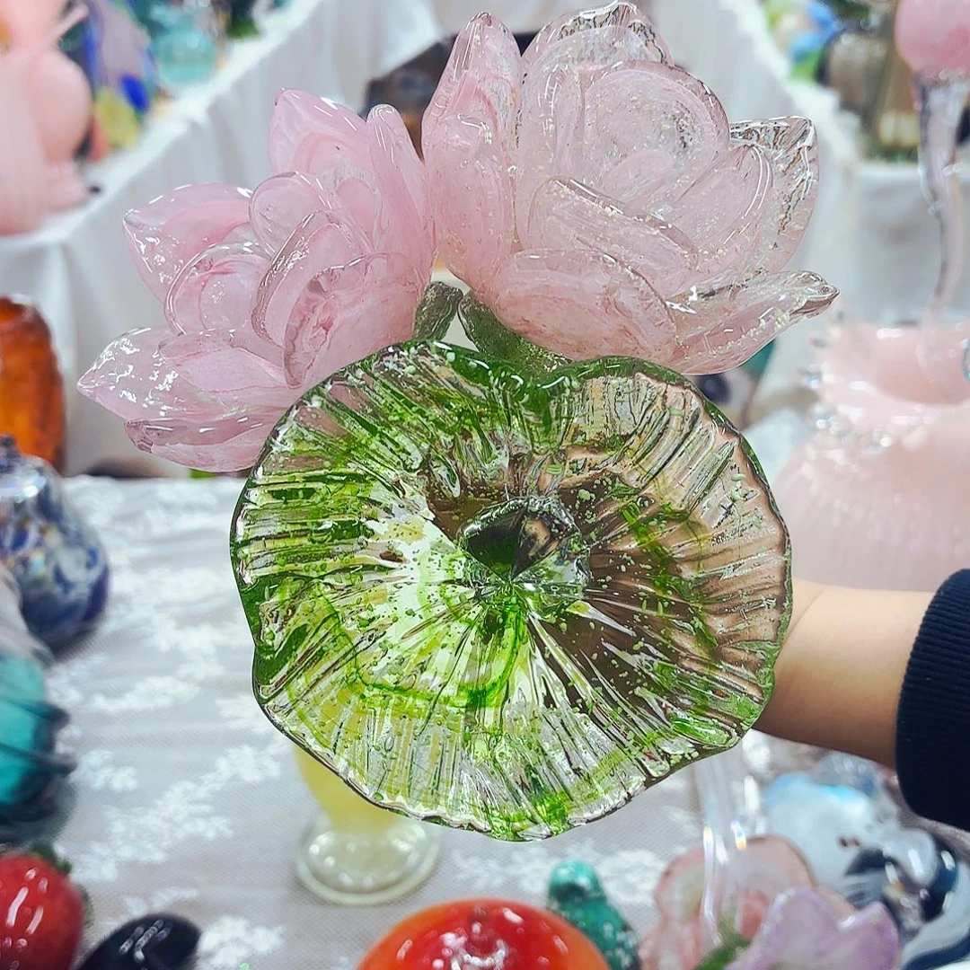 无***言2花一叶不夜光安妮家花瓶花器摆件