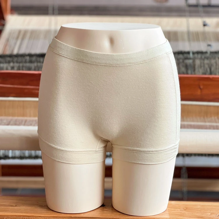 櫟丝御锦柞蚕丝女士内裤打底裤平角齐脚中高腰舒适透气9624C94013