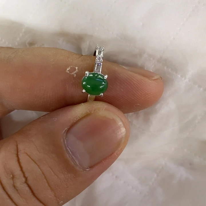 定制翡翠银S925镶嵌11号链接