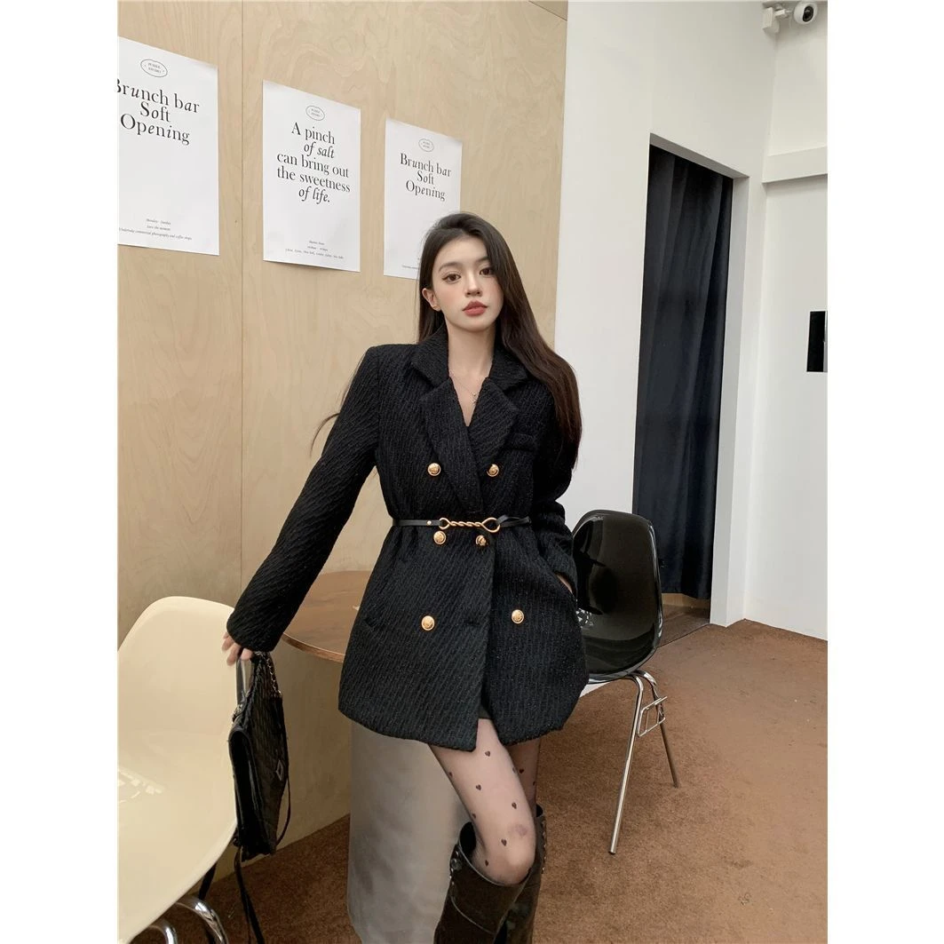 010号（休闲宽松韩版高级质感限量款）黑色外套