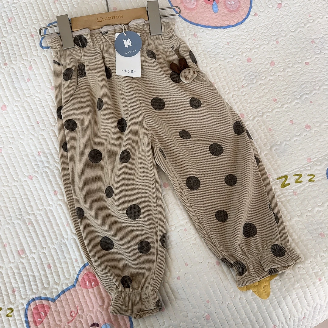 6425-3木棉绒休闲裤（卡其色）