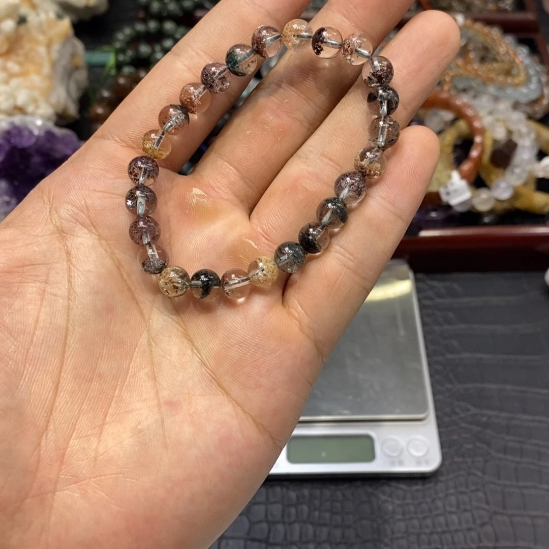 水晶手链未镶嵌四季幽灵8mm