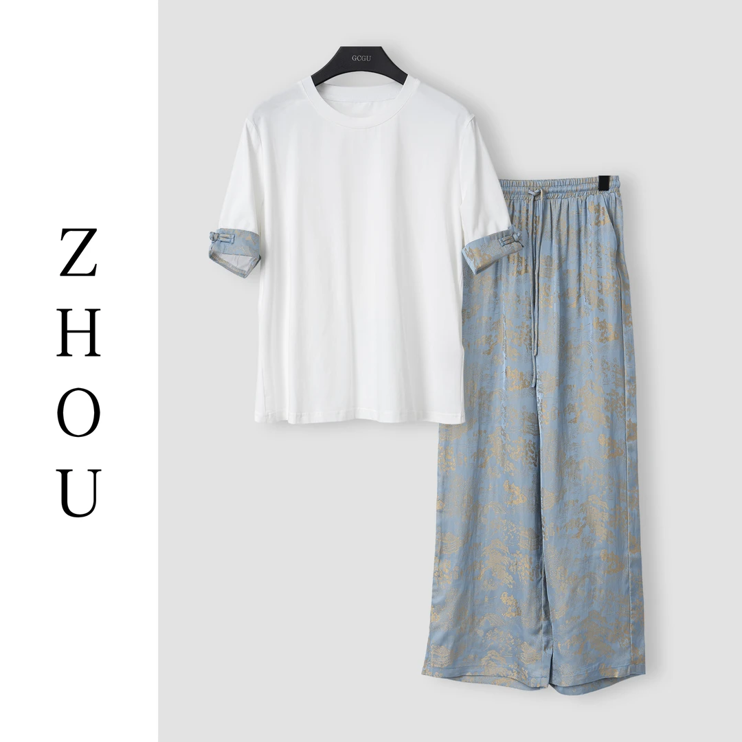 (周哥甄选)蓝色套装-23378