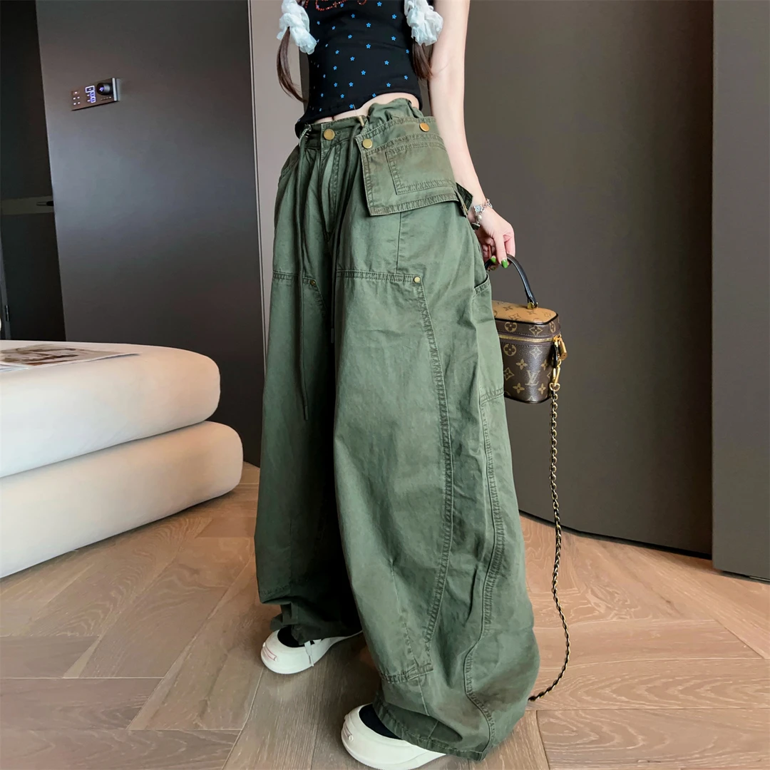 300斤加大码秋季时尚显瘦休闲裤男2025宽松直筒裤子百搭ins阔腿裤