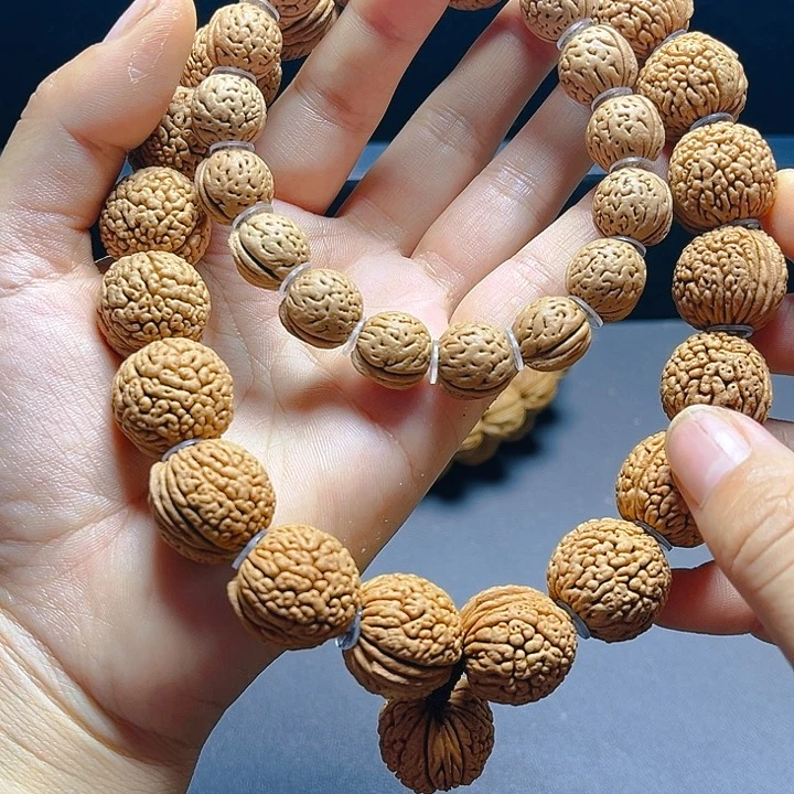 绝***影桃核吊坠桃核手串