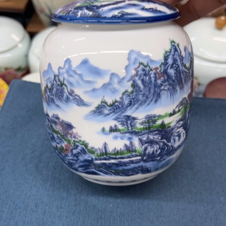 高端陶瓷茶叶罐密封罐